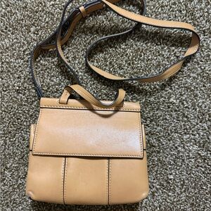Tory burch Tan Leather Crossbody Bag